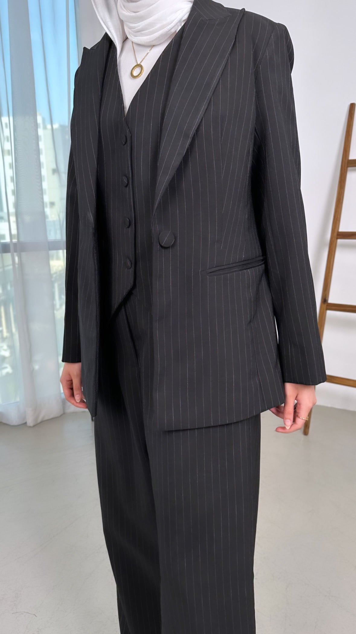 Pinstriped Suit