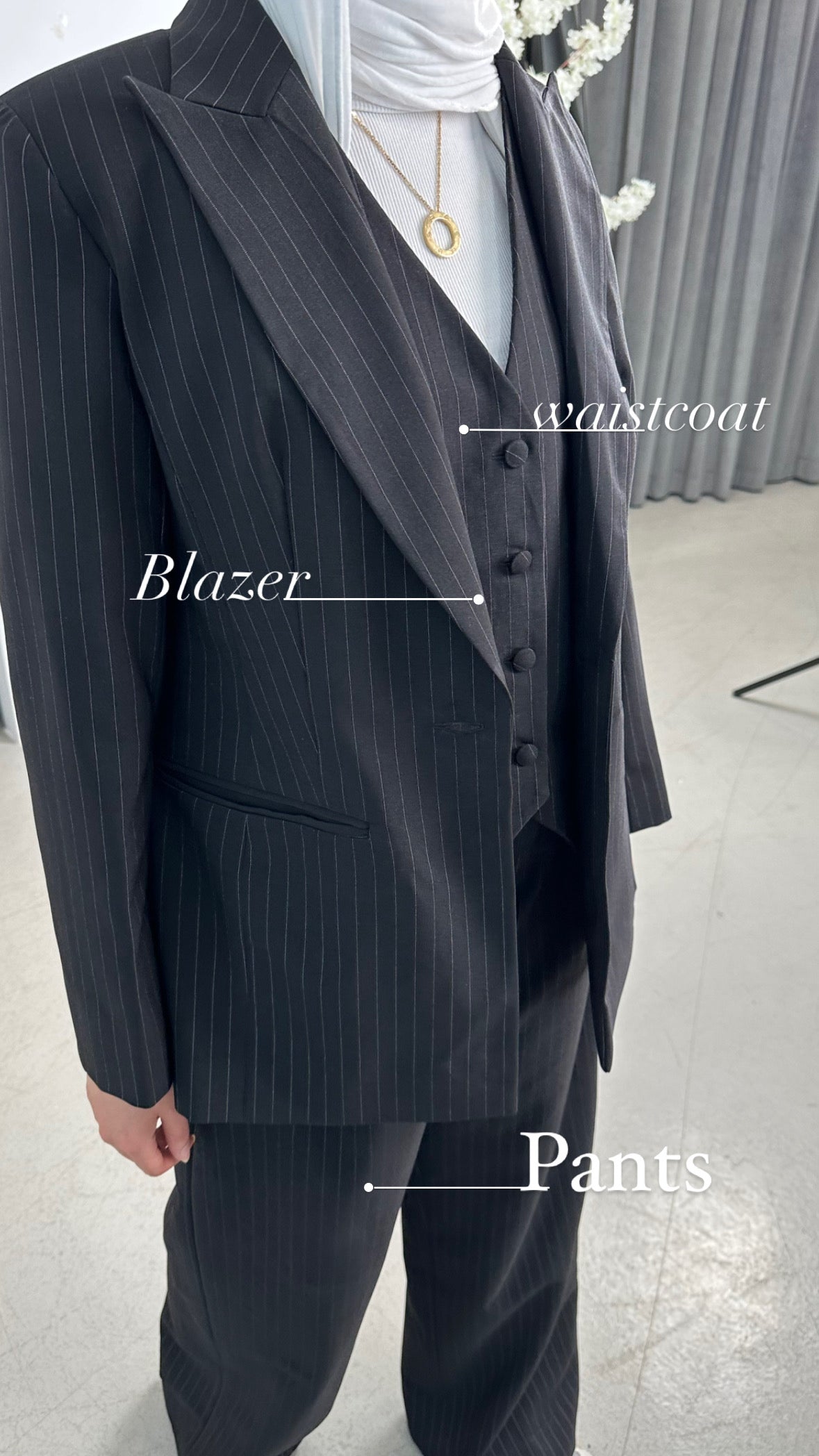 Pinstriped Suit