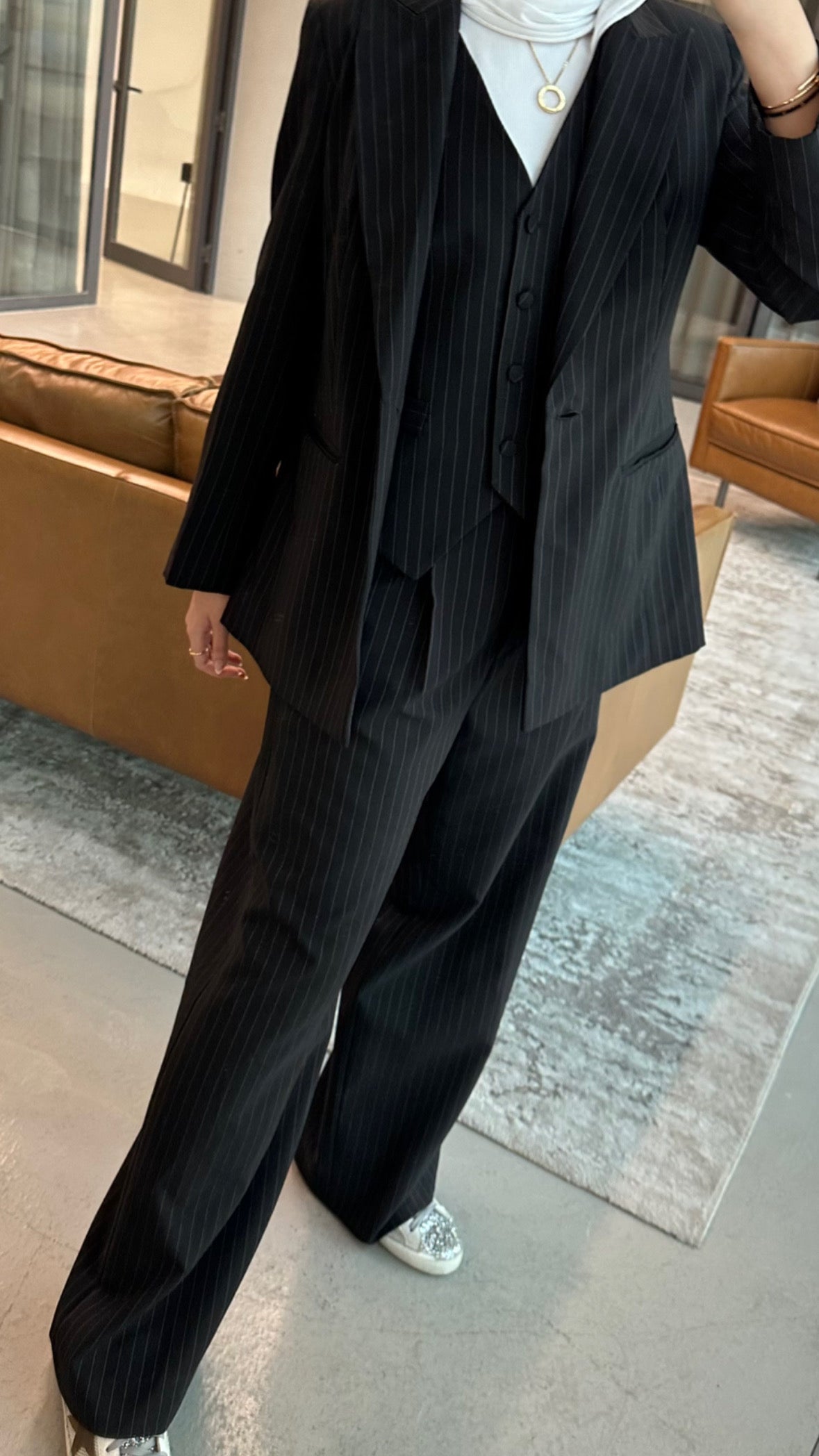 Pinstriped Suit