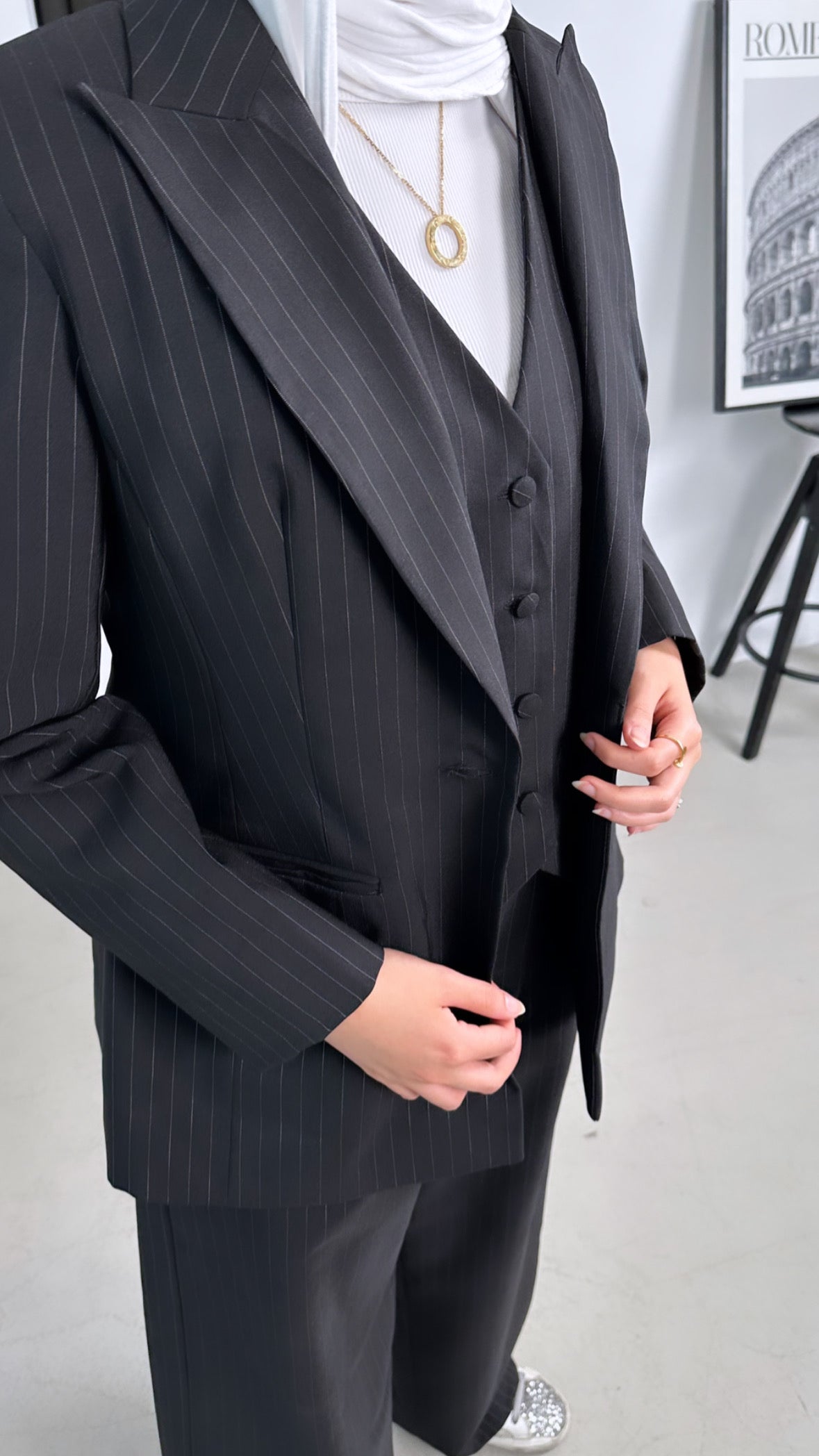 Pinstriped Suit