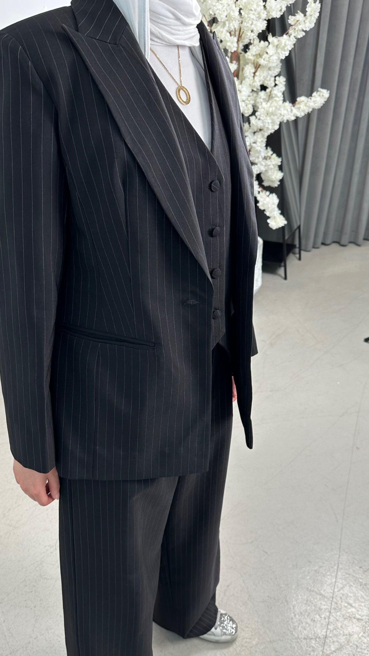 Pinstriped Suit