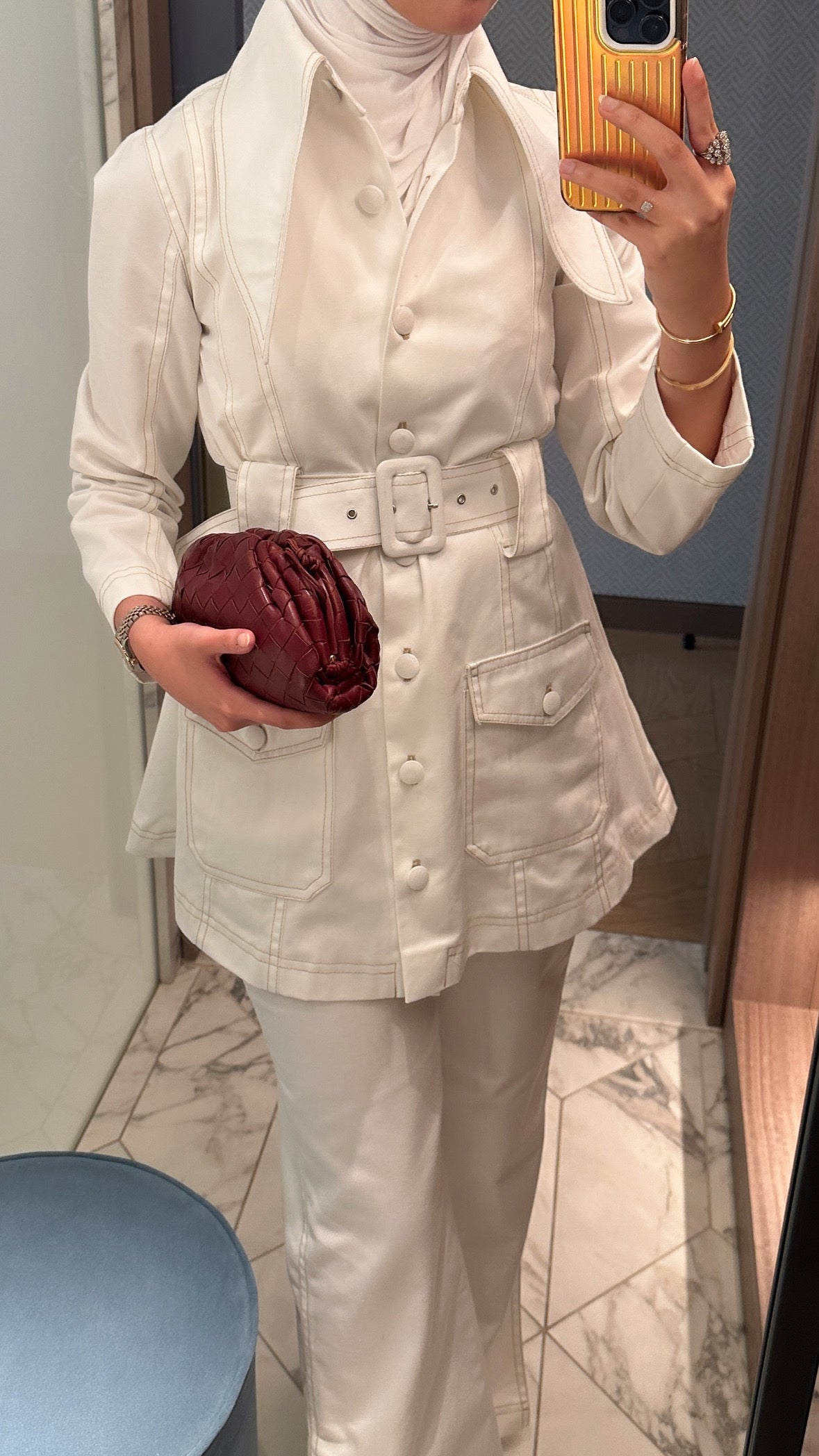 White Denim set