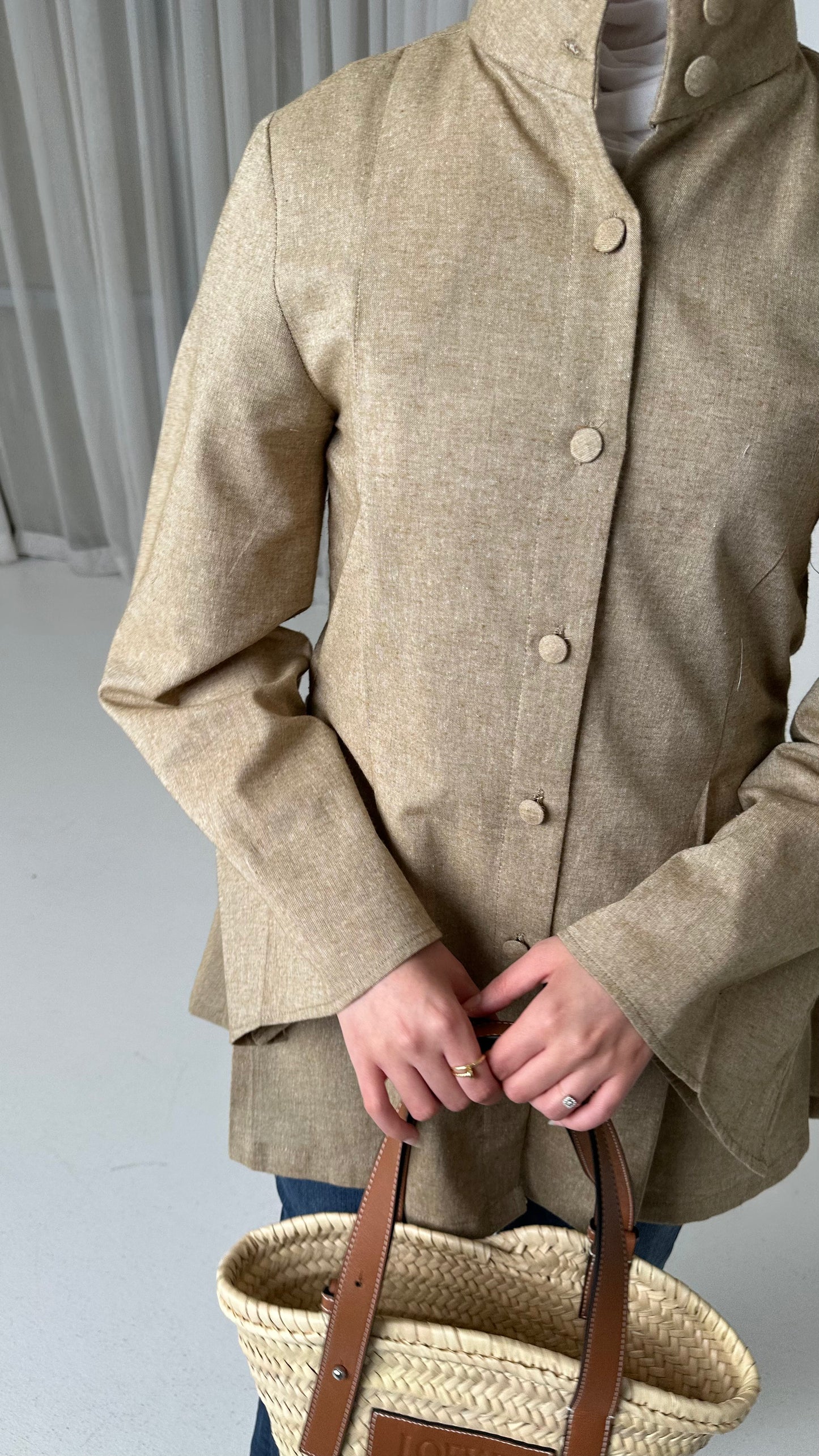 Dusty brown linen
