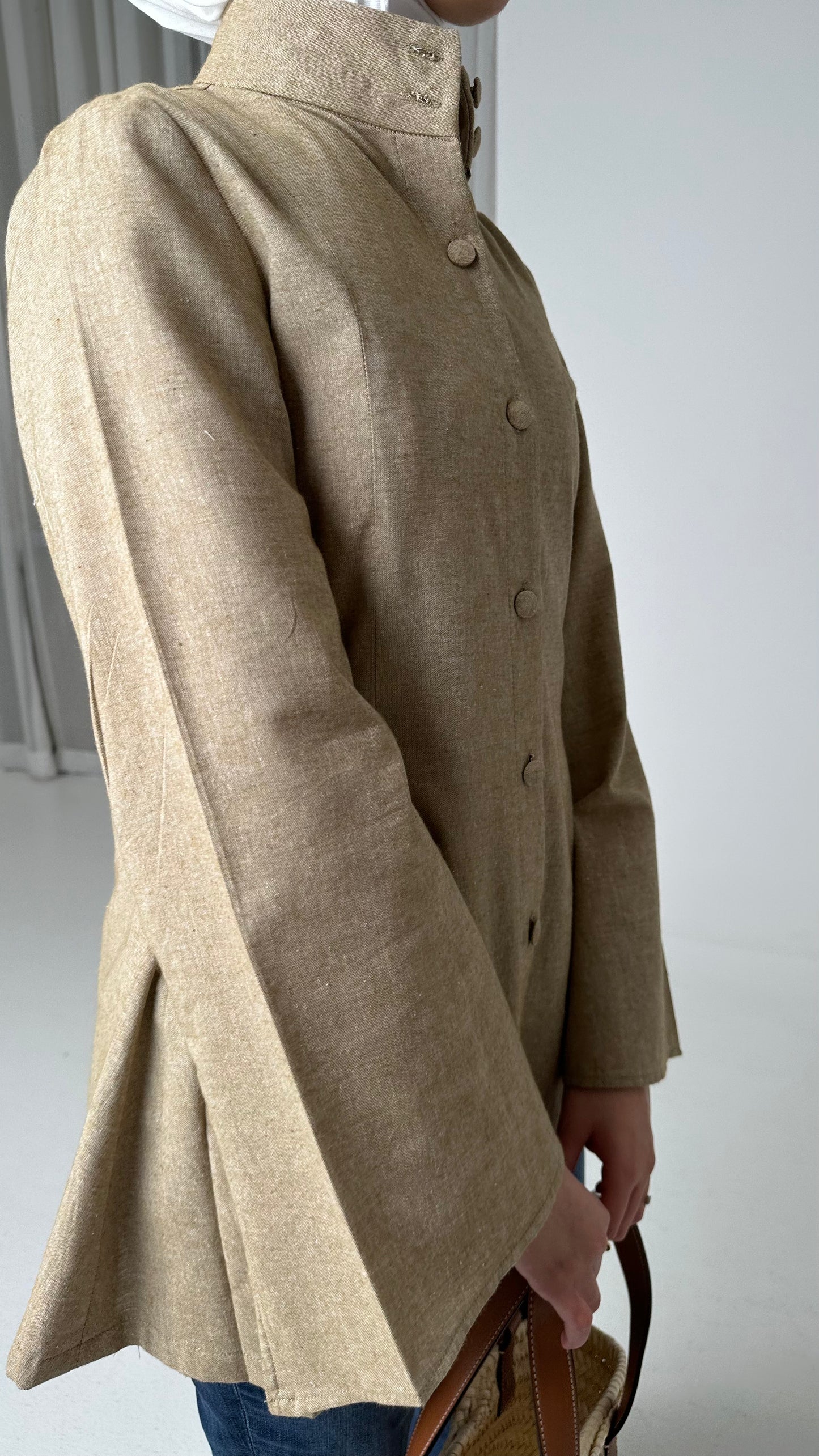 Dusty brown linen