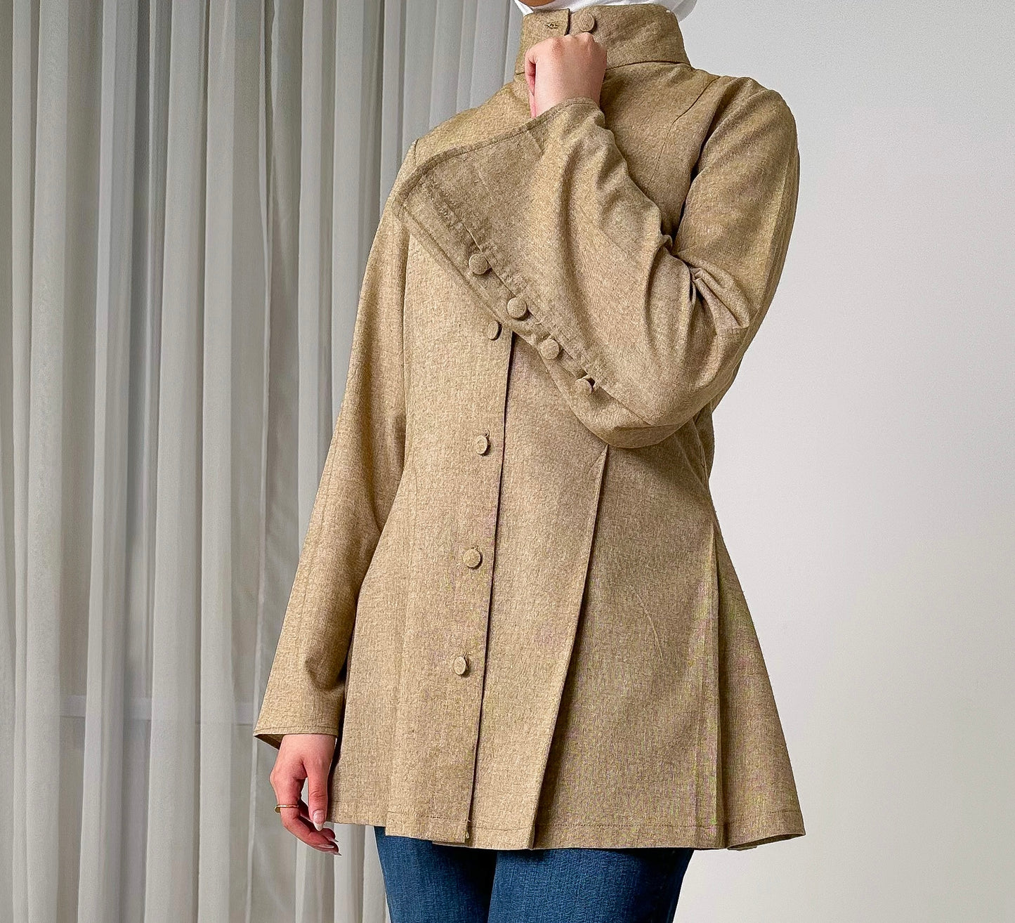 Dusty brown linen