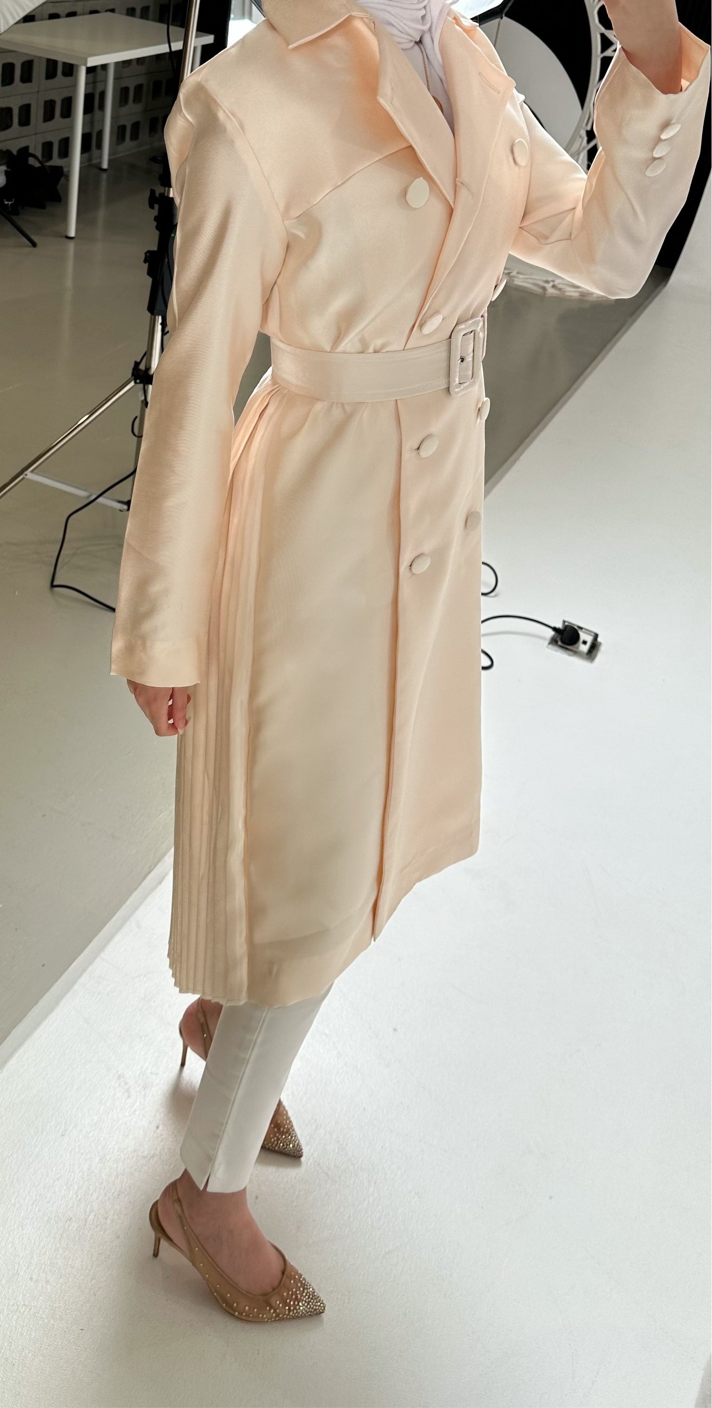 Half pleated jacket