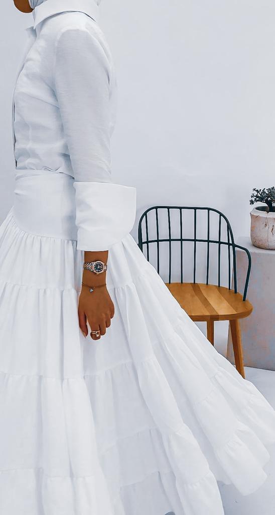 Mykonos flowy skirt